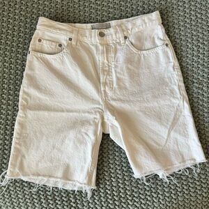 Everlane The Cheeky Long Short in White